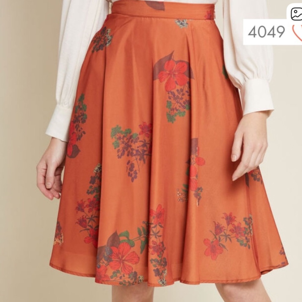 Modcloth Just This Sway skirt size Small